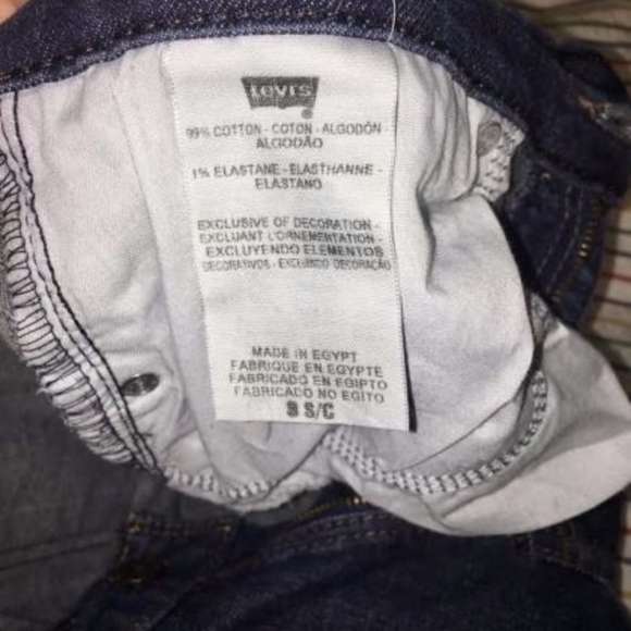 LEVI's 515 Boot Cut Dark Wash Jeans 8S - Picture 5 of 7